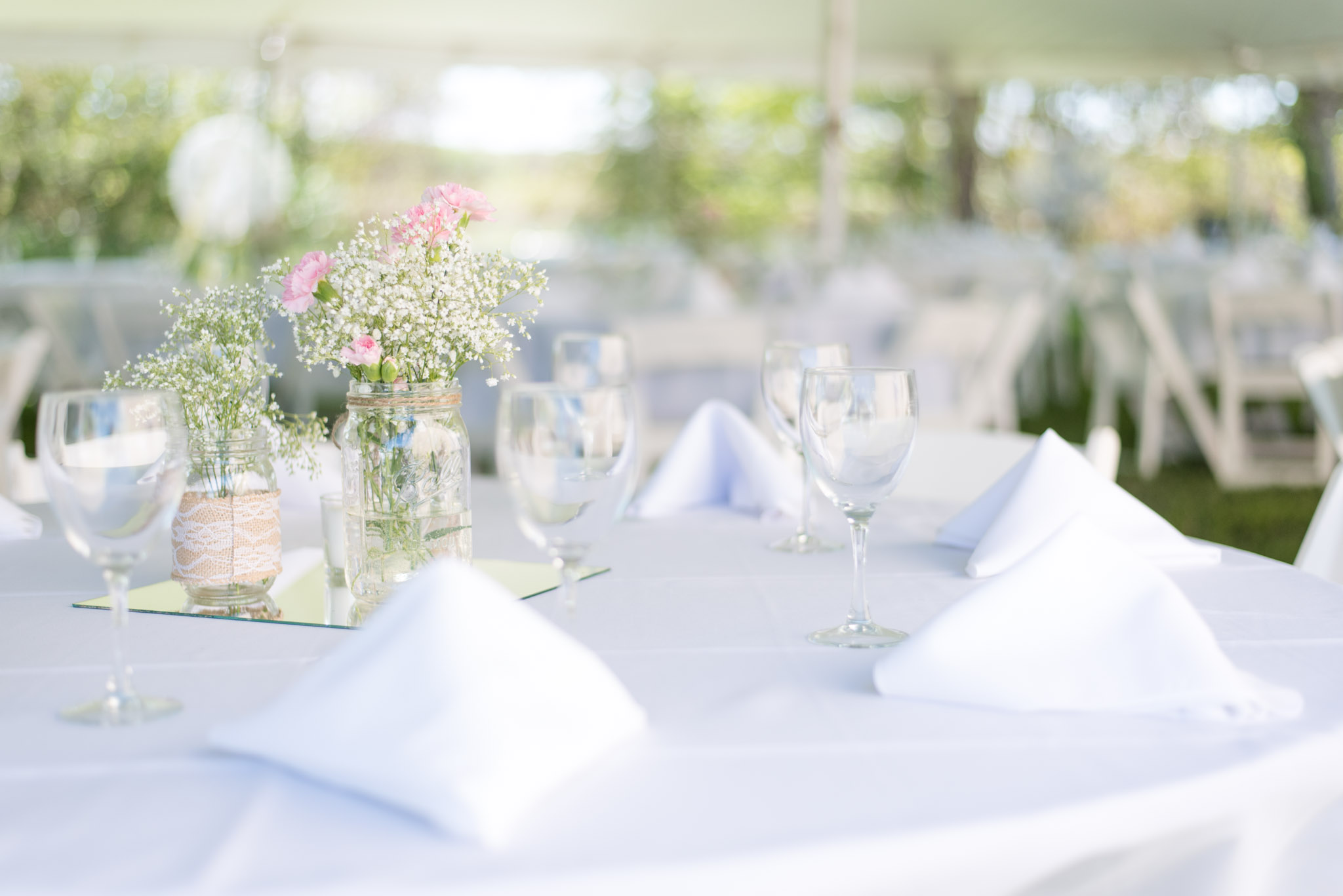 Table Setting at Brownsburg Wedding Reception