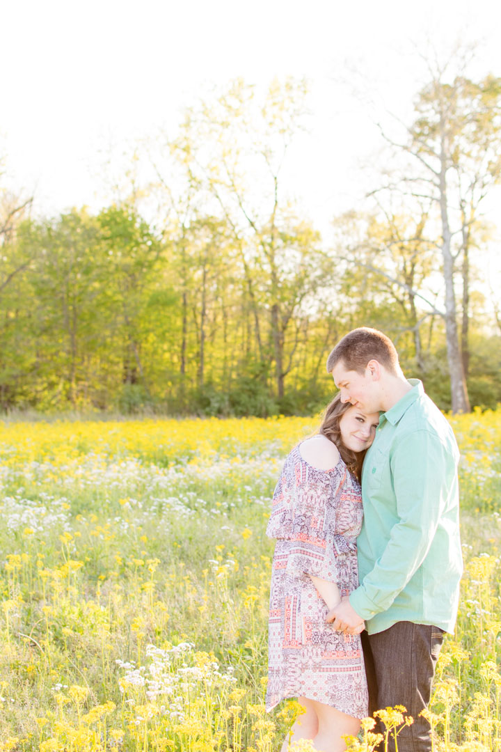 Sunset Engagement Session in Carmel, IN
