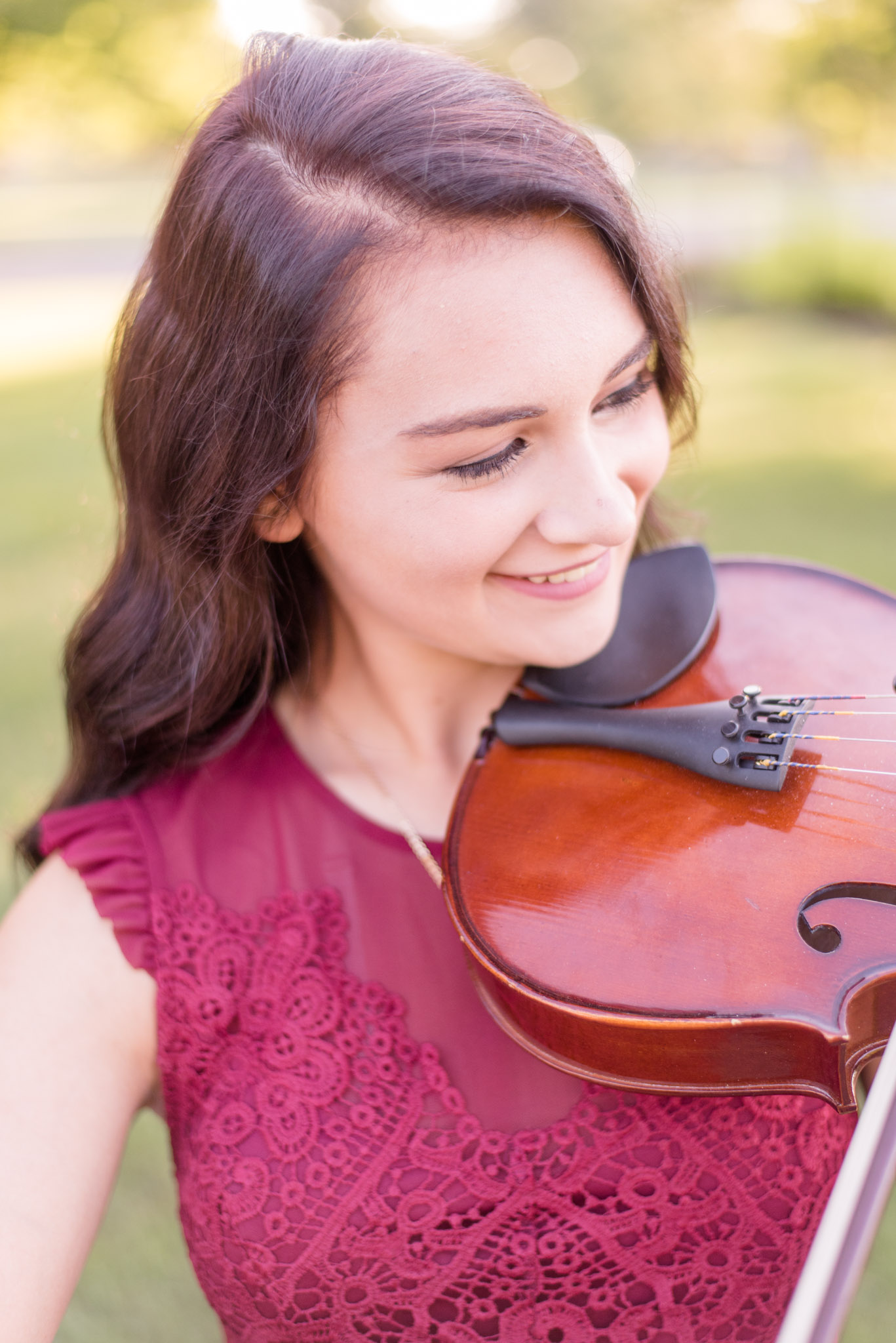 High school senior plays the viola.