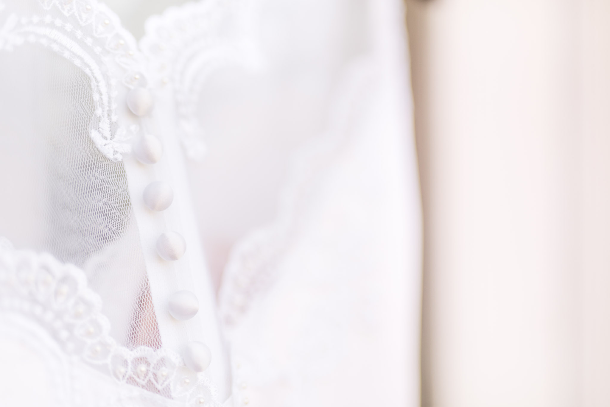 Buttons on back of Wedding Dress