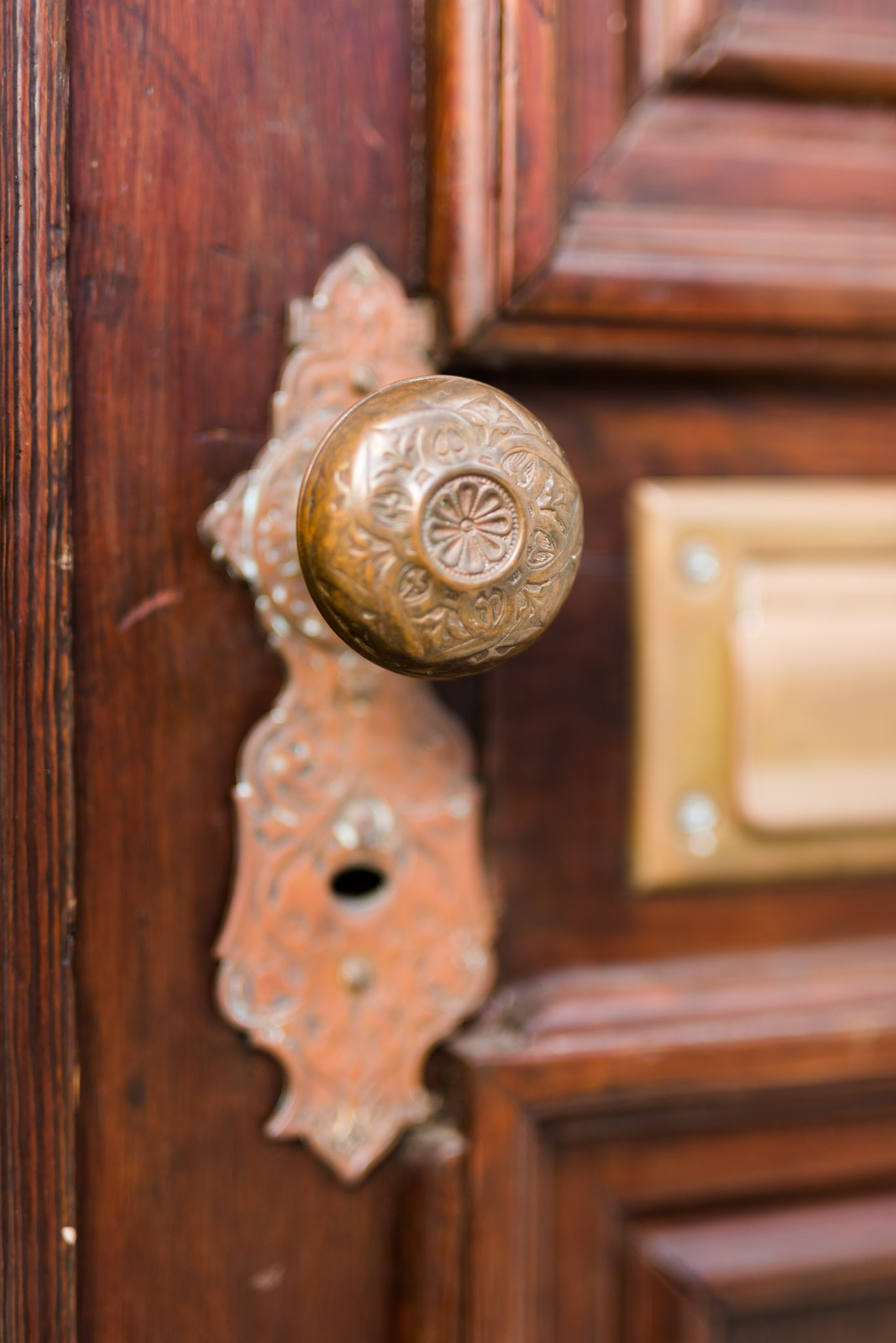 Gold Antique door knob