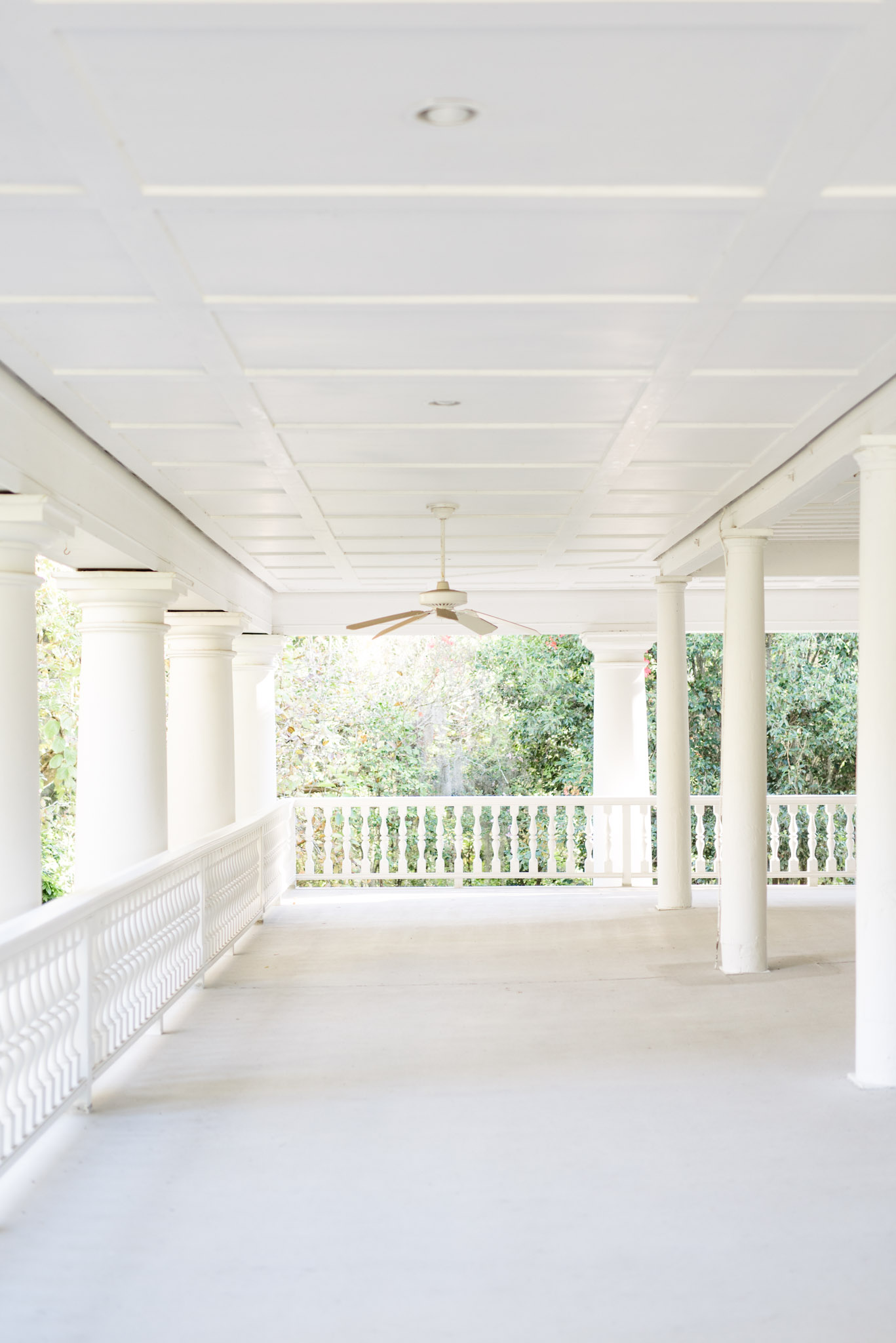 White Balcony at Magnolia Gardens Mansion