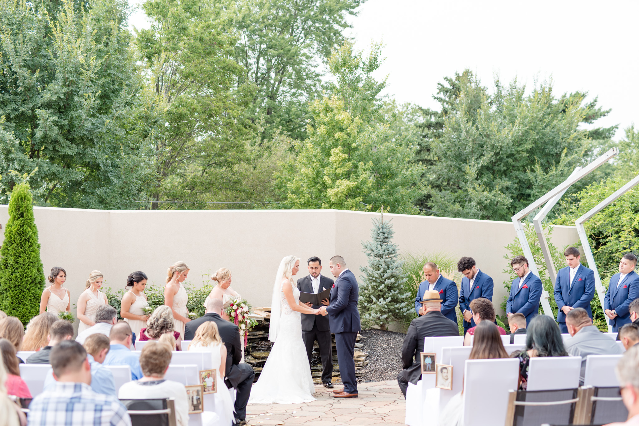 Wide shot of Wedding ceremony