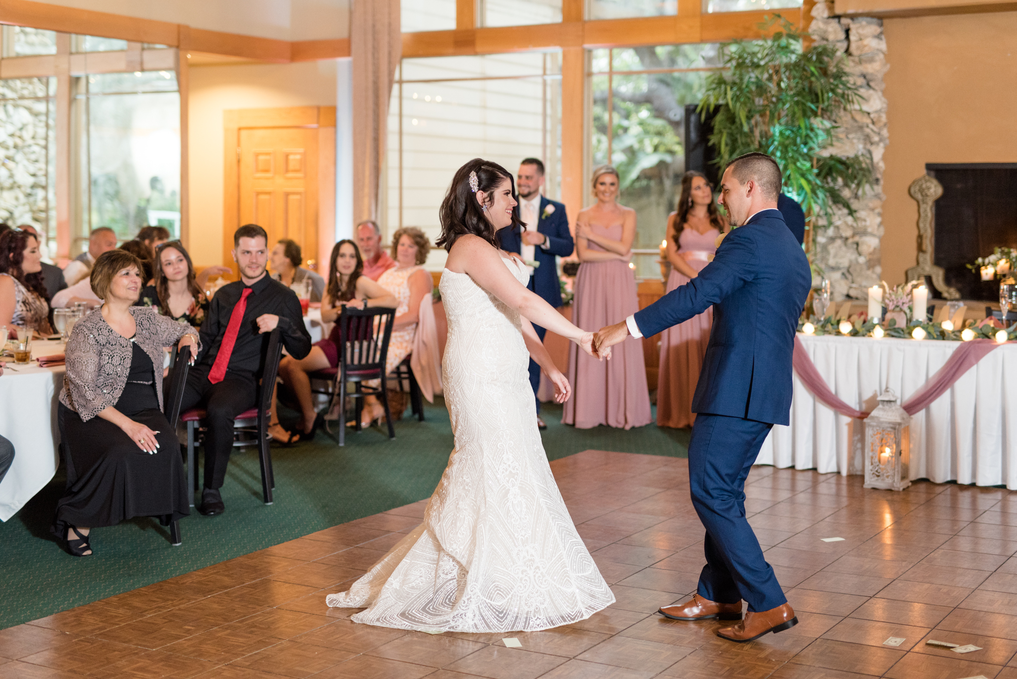 Bride and groom's first dance.