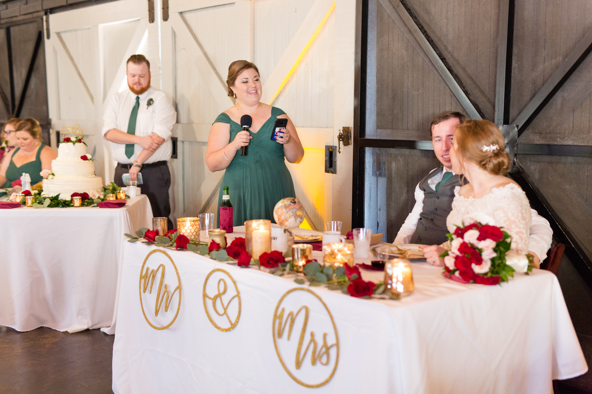 Maid of Honor gives toast.