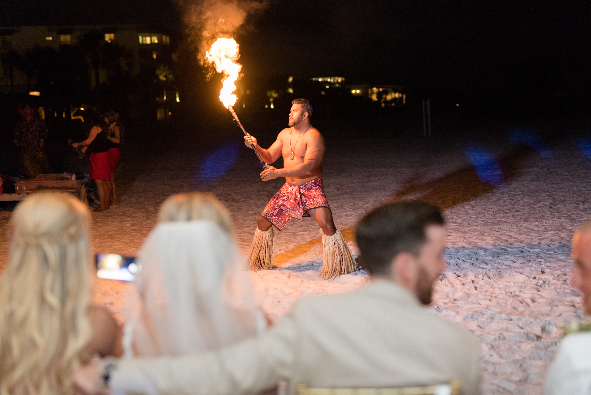 Samoan fire dancer.