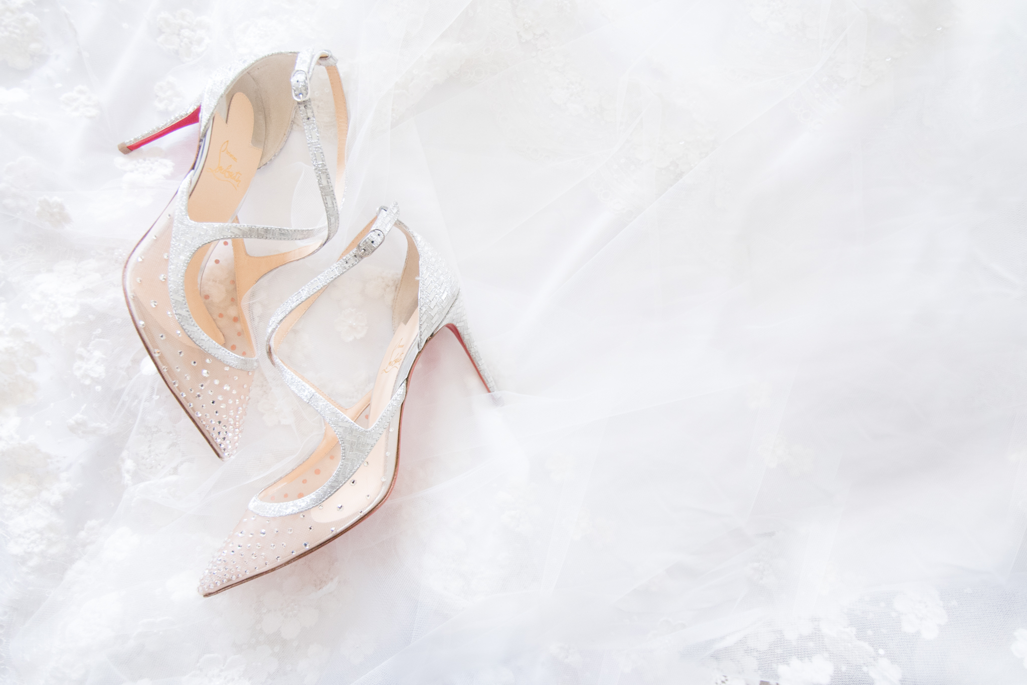 Christian Louboutin Champagne Wedding Heels