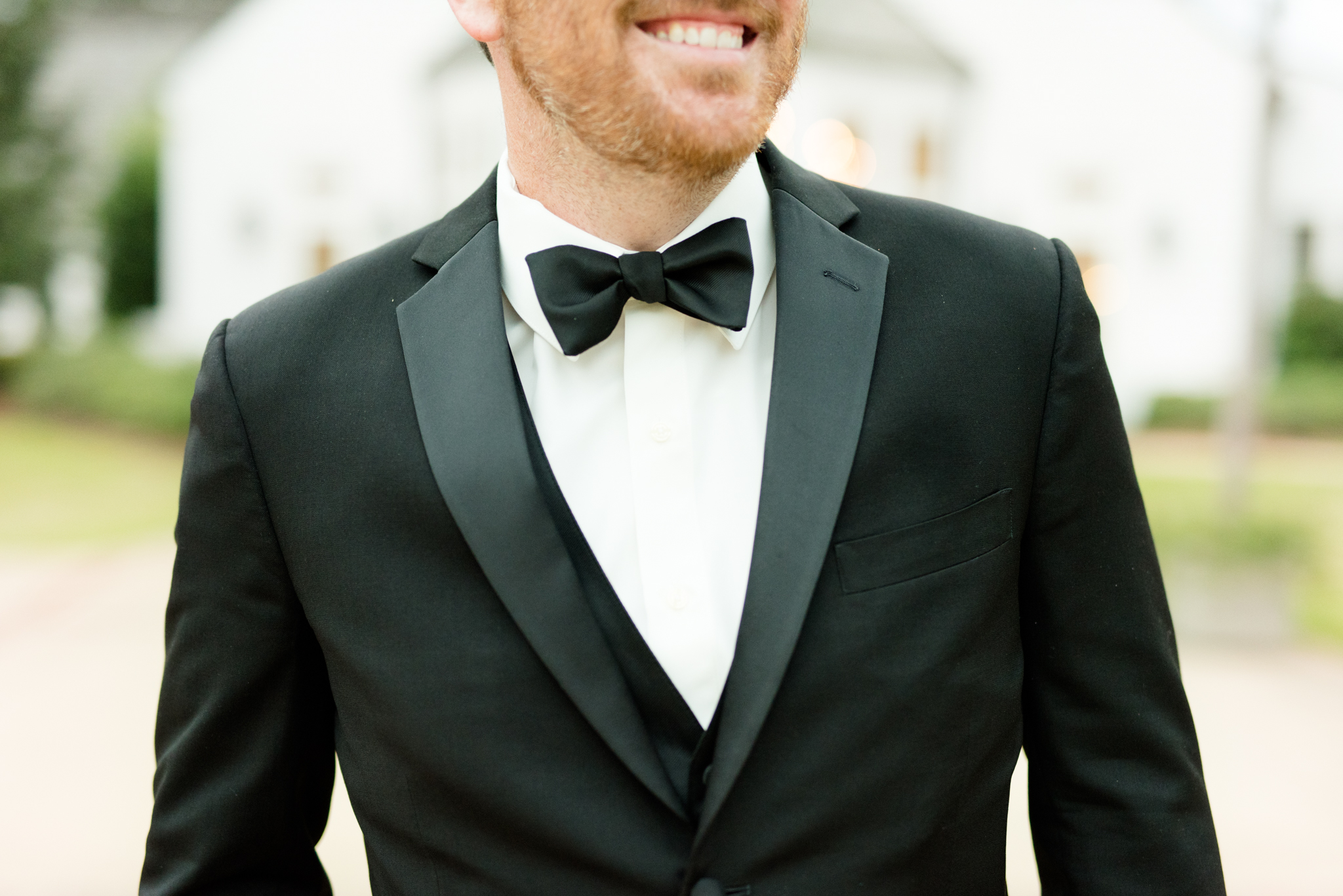 Groom's tux closeup.