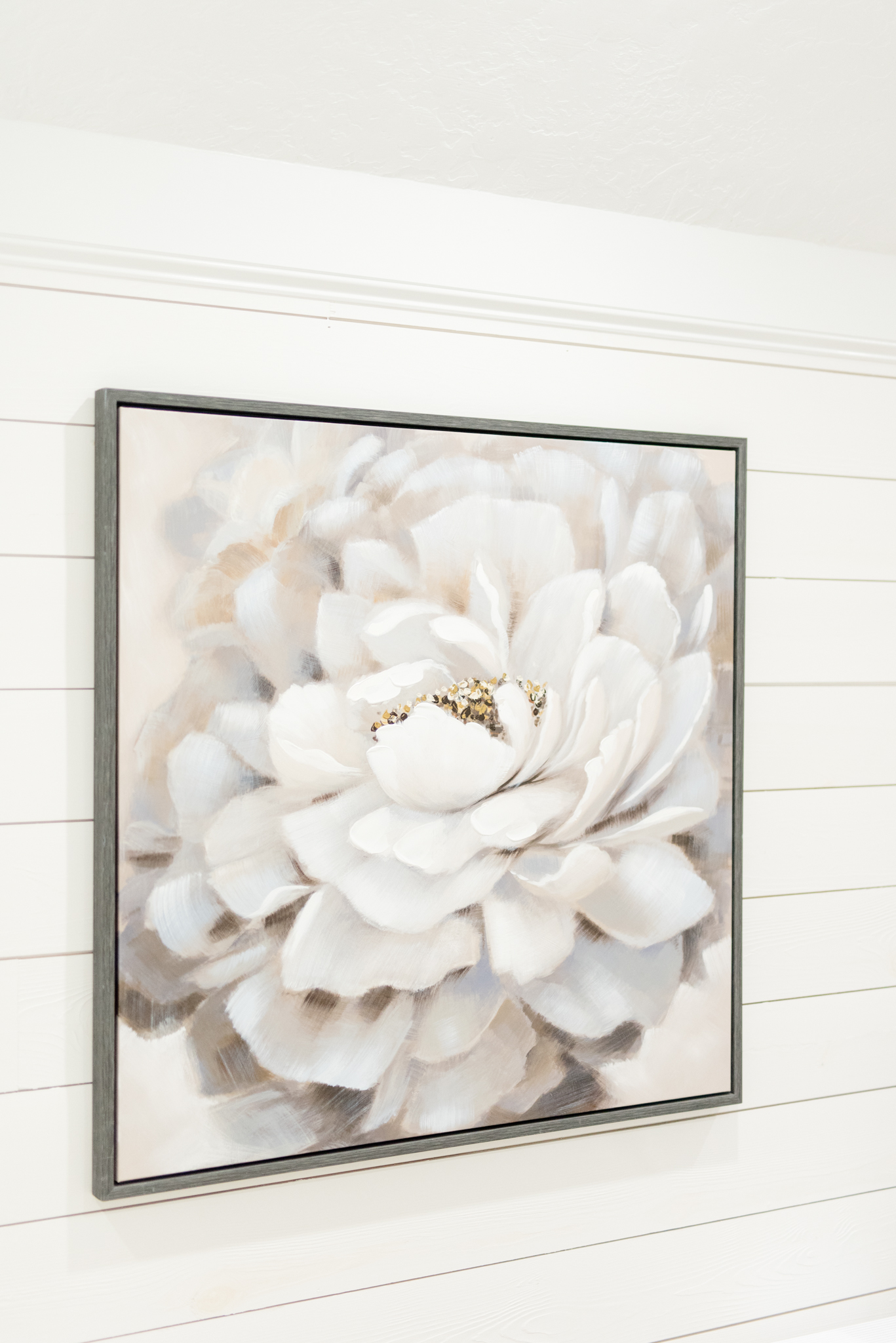 Floral picture in bridal suite.