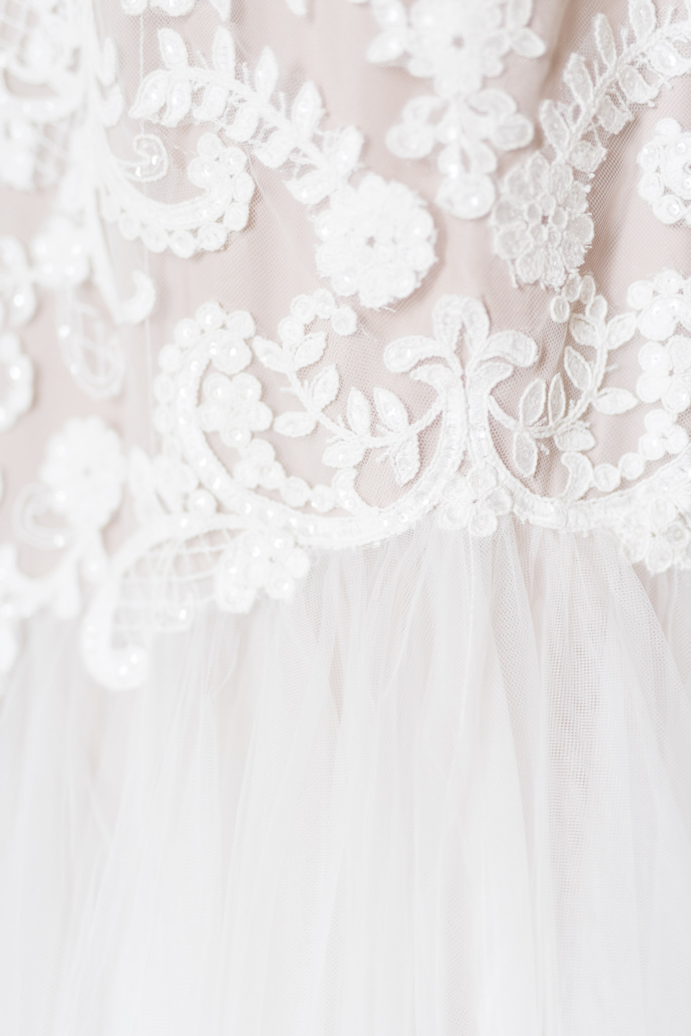 Wedding dress lace.