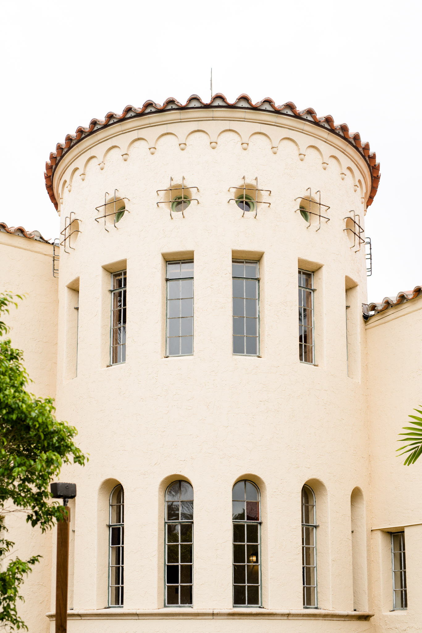 Wedding venue turret.